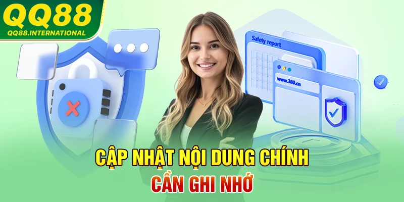 Cập nhật nội dung chính cần ghi nhớ
