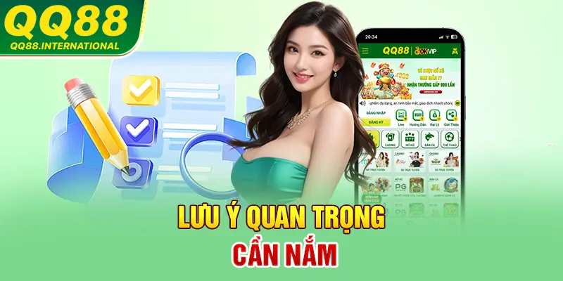 Lưu ý quan trọng cần nắm