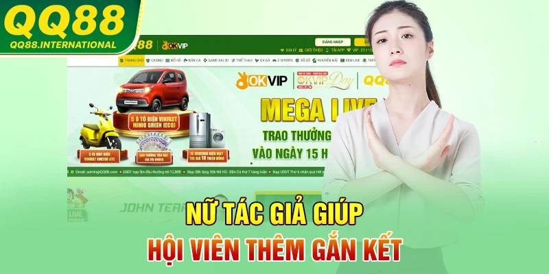 Nữ tác giả giúp hội viên thêm gắn kết