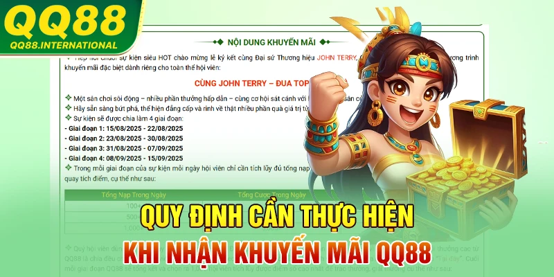 Quy định cần thực hiện khi nhận khuyến mãi QQ88