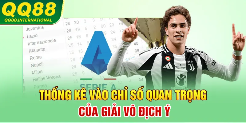 Thống kê vào chỉ số quan trọng của giải vô địch Ý